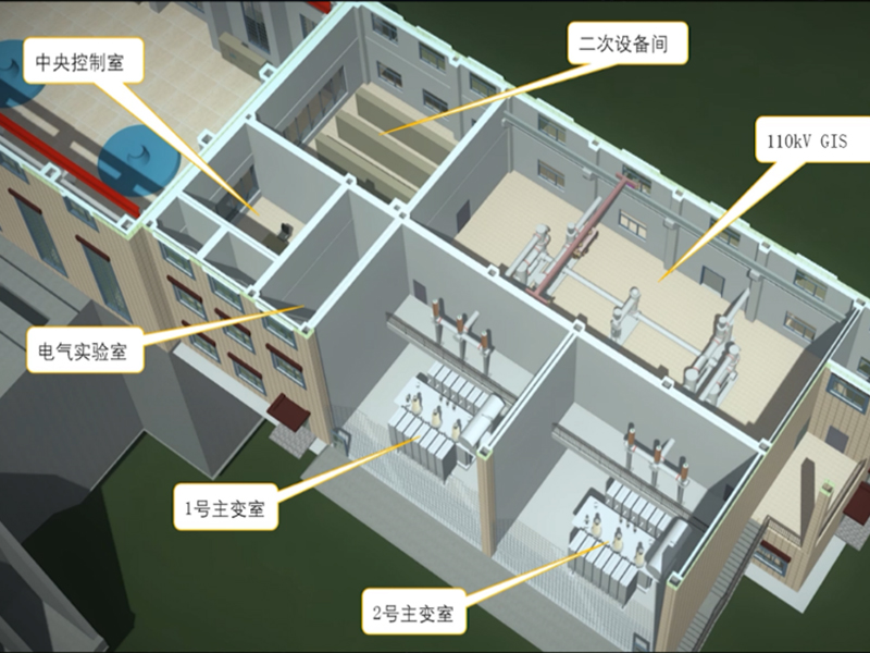 西藏湘河水利樞紐工程2-基于設備模型的基本參數，設備包含的各部分構件，整體組裝后再進行其他屬性的添加（如電壓等級、類型、單位等）。之后可以通過設備布置，測試參數化設置是否有效